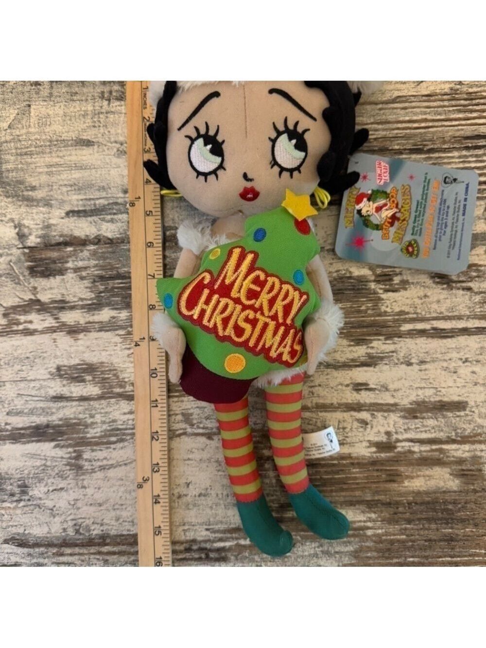 Betty Boop Plush Rag Doll Sugarloaf Christmas Elf - Picture 6 of 9